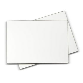 247465 5 L x 7 W in Assorted Transparent Color School Smart Rounded Corner Personal Acrylic Mirror with Magnetic Back